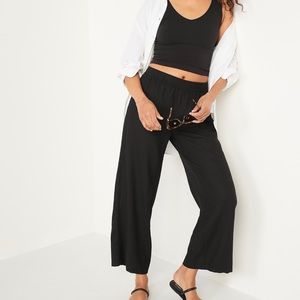 Old Navy High Waisted Linen Blend Wide Leg Pants